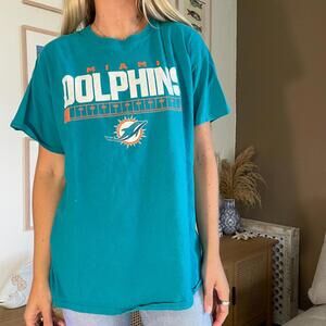 Nfl Dolphins Tshirt Tagged Size Aa28